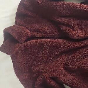Uniqlo Maroon Fleece Jacket